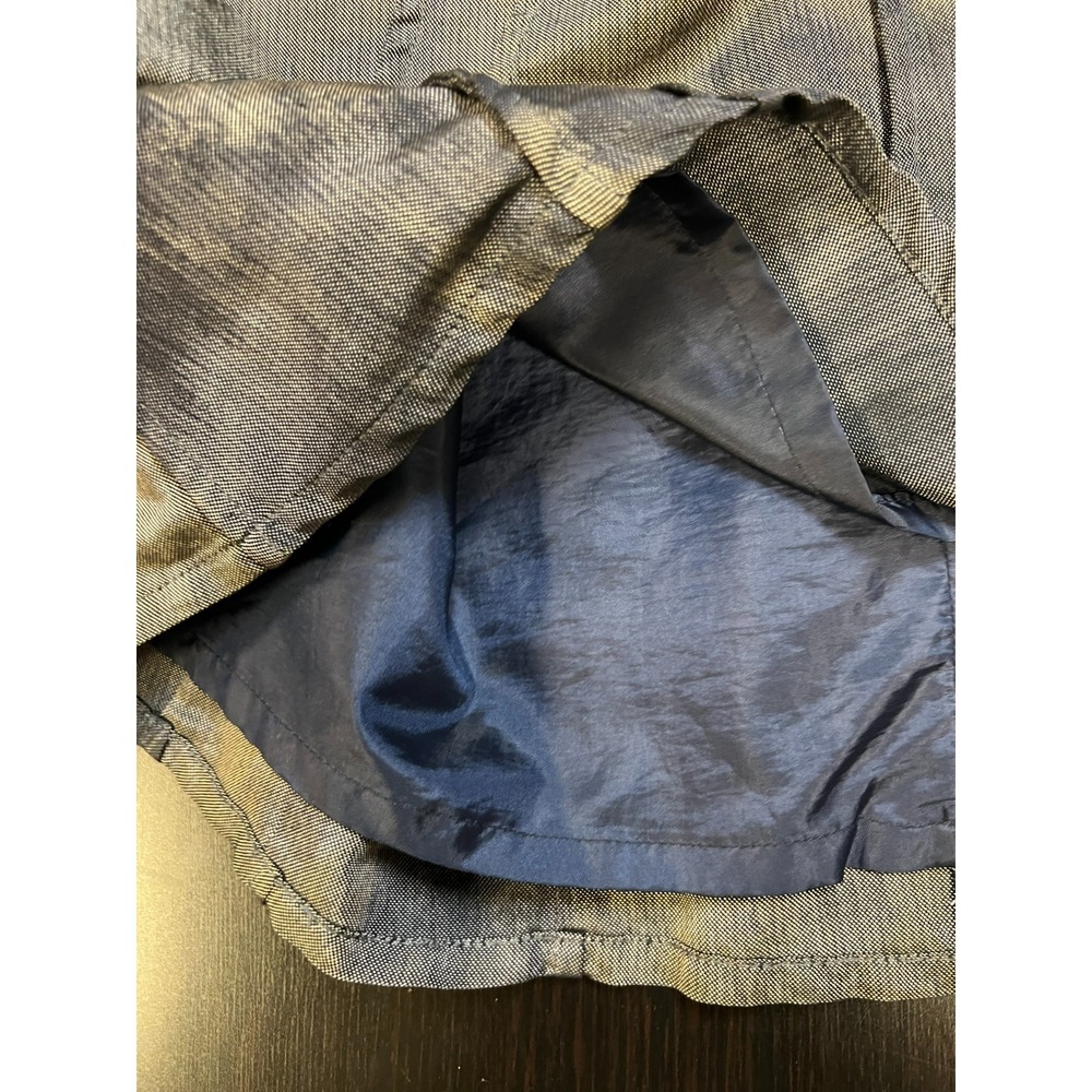 VERONIKA MAINE Fit & Flare Dress Gray Watercolor Pintucks Sleeveless Lined SZ 14 - Picture 9 of 17